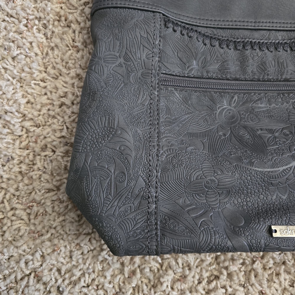 Sakroots Gray Arcadia Crossbody Bag Purse - Picture 5 of 13